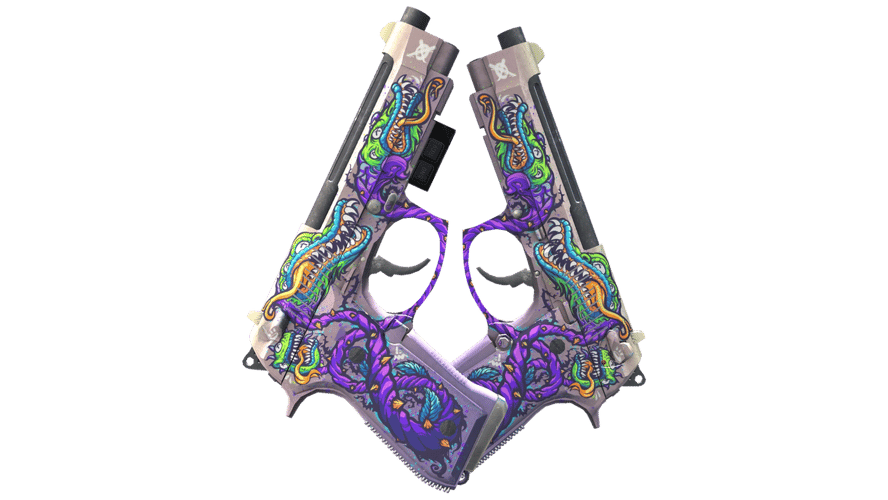 StatTrak™ Dual Berettas | Flora Carnivora (Factory New)
