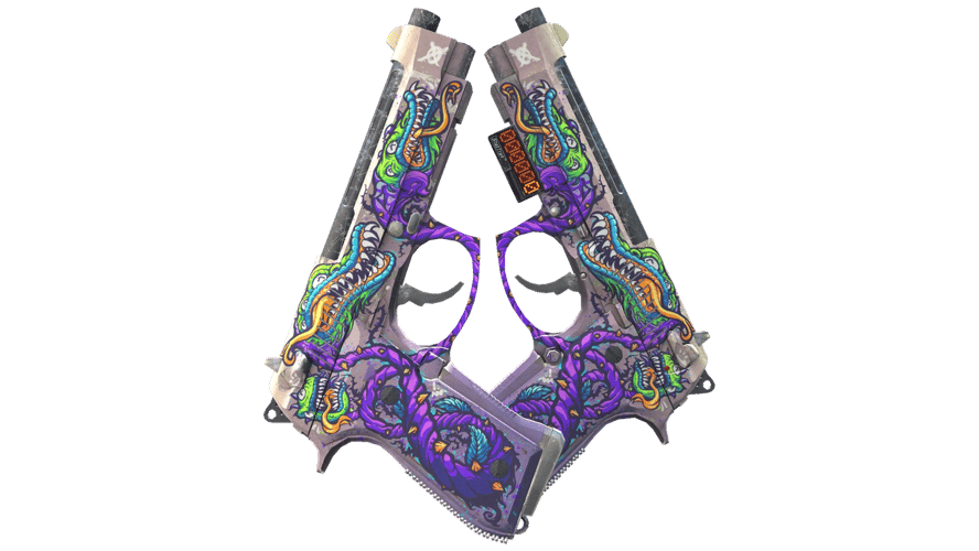 StatTrak™ Dual Berettas | Хищные растения (После полевых испытаний)