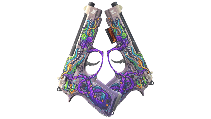 StatTrak™ Dual Berettas | Flora Carnivora (Minimal Wear)