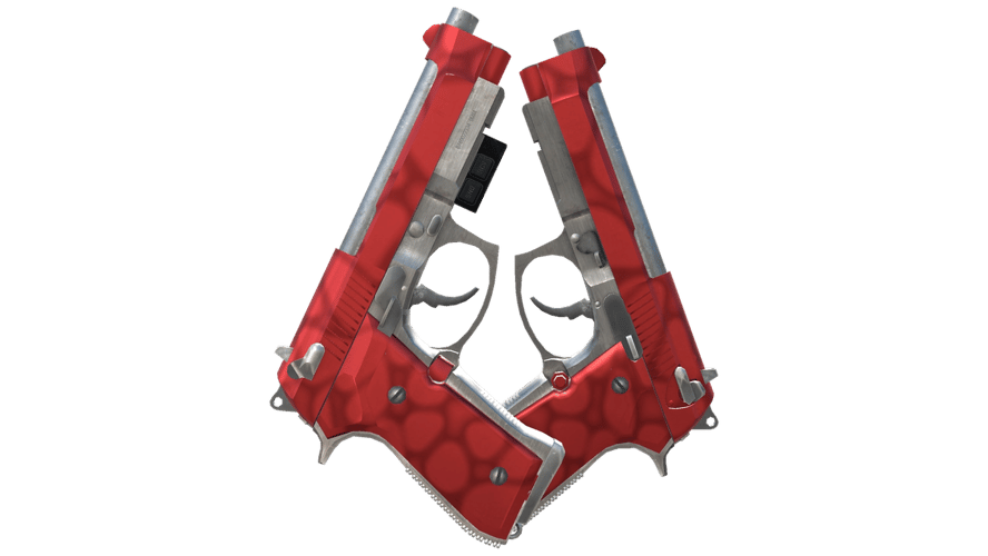 StatTrak™ Dual Berettas | Hemoglobin (Factory New)