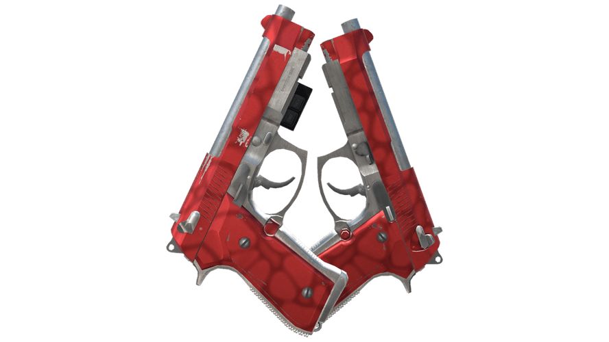 StatTrak™ Dual Berettas | Hemoglobin (Field-Tested)