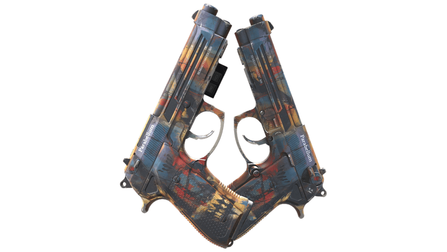 StatTrak™ Dual Berettas | Hideout (Field-Tested)