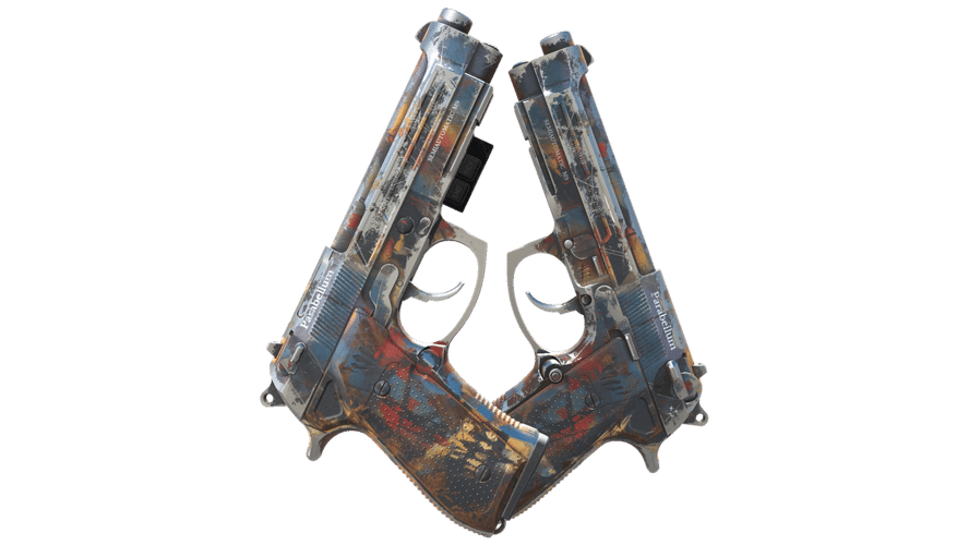 StatTrak™ Dual Berettas | Hideout (Поношенное)