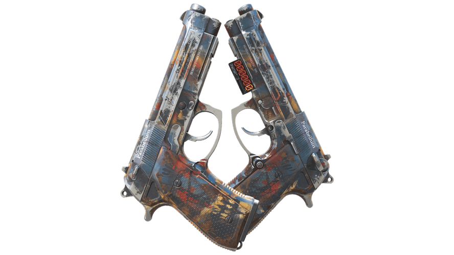 StatTrak™ Dual Berettas | Hideout (Поношенное)