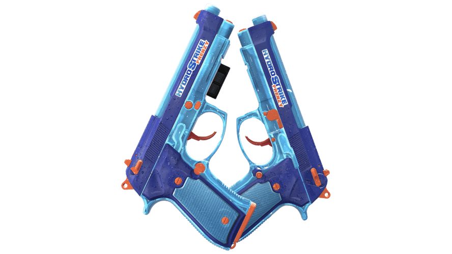 StatTrak™ Dual Berettas | Hydro Strike (Factory New)