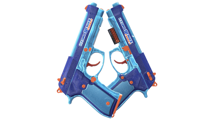 StatTrak™ Dual Berettas | Hydro Strike (Factory New)