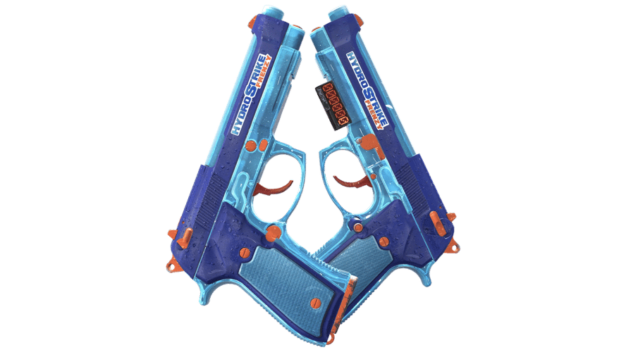 StatTrak™ Dual Berettas | Hydro Strike (Field-Tested)