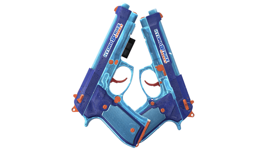 StatTrak™ Dual Berettas | Hydro Strike (Field-Tested)