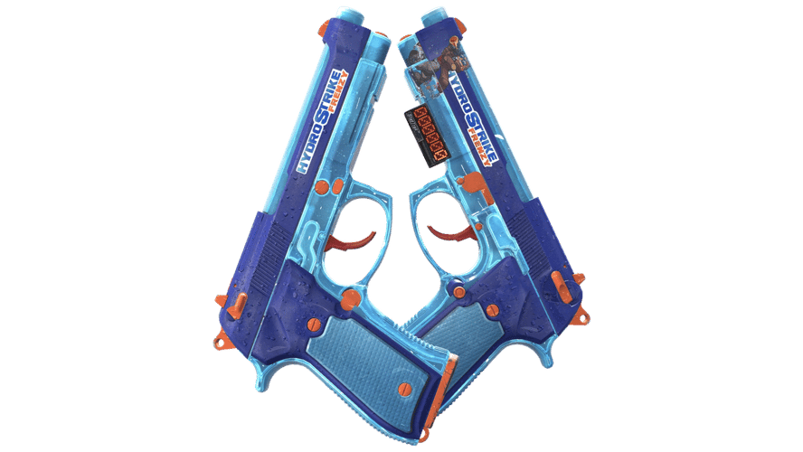 StatTrak™ Dual Berettas | Hydro Strike (Field-Tested)
