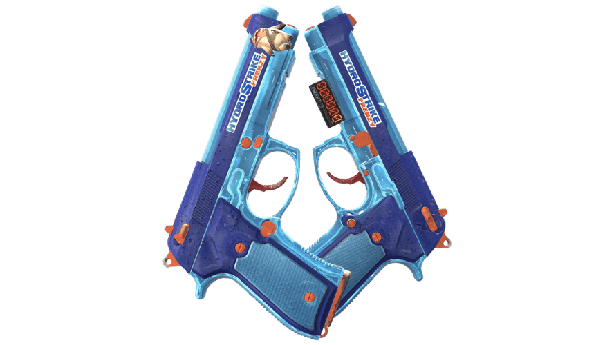 StatTrak™ Dual Berettas | Гидрострелы (После полевых испытаний)