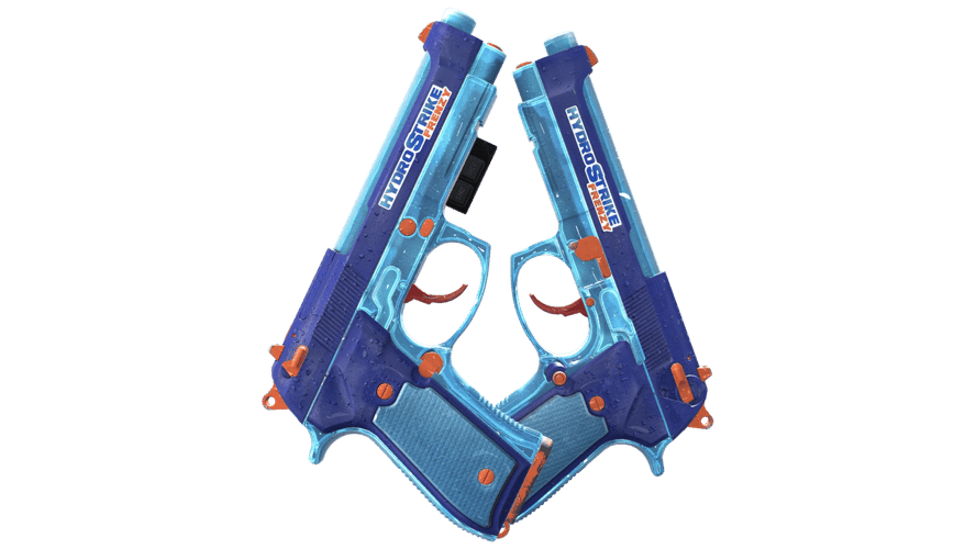 StatTrak™ Dual Berettas | Hydro Strike (Field-Tested)