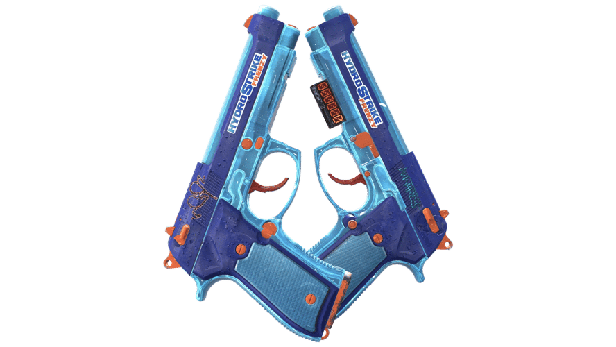 StatTrak™ Dual Berettas | Hydro Strike (Field-Tested)