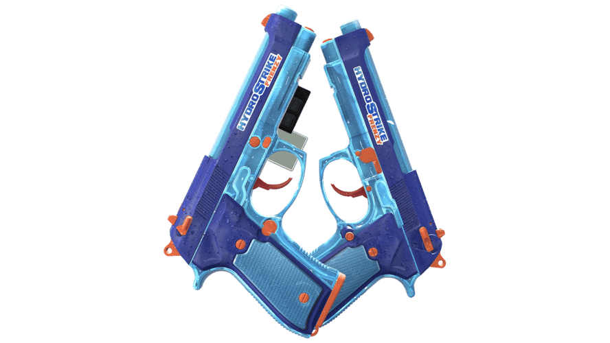 StatTrak™ Dual Berettas | Hydro Strike (Minimal Wear)