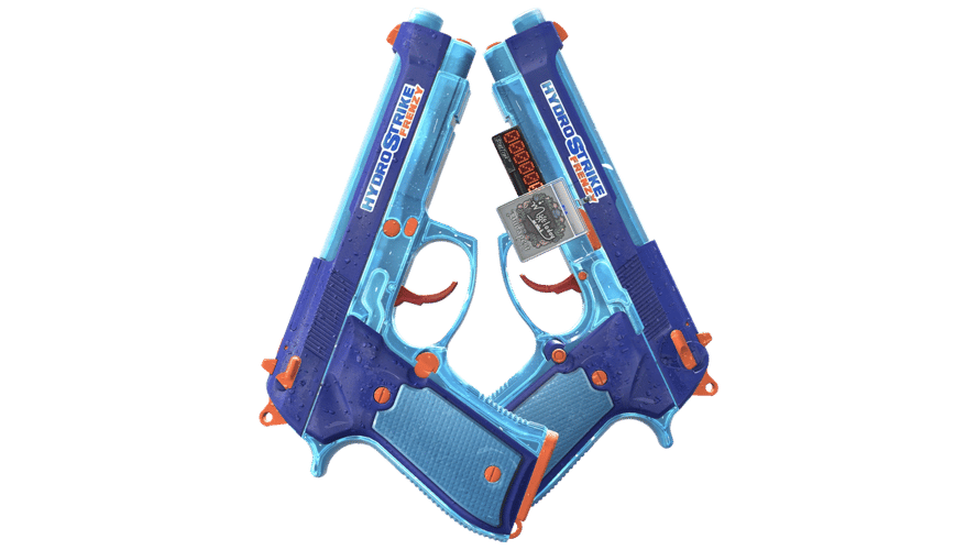StatTrak™ Dual Berettas | Hydro Strike (Minimal Wear)