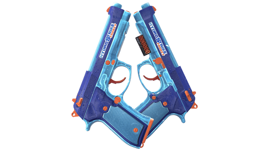StatTrak™ Dual Berettas | Hydro Strike (Minimal Wear)