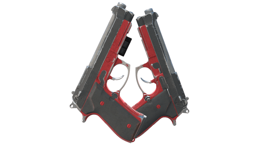 StatTrak™ Dual Berettas | Panther (Battle-Scarred)