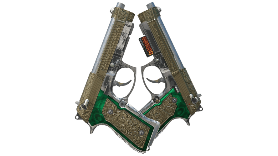 StatTrak™ Dual Berettas | Royal Consorts (Battle-Scarred)