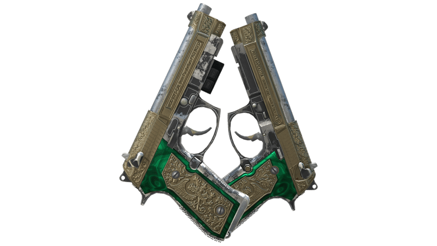 StatTrak™ Dual Berettas | Royal Consorts (Well-Worn)