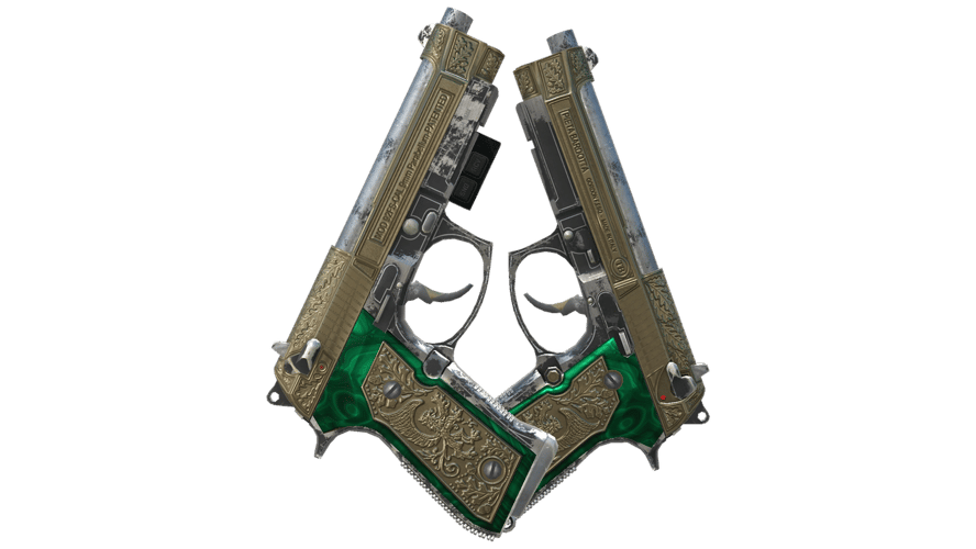 StatTrak™ Dual Berettas | Royal Consorts (Well-Worn)