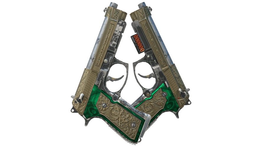 StatTrak™ Dual Berettas | Royal Consorts (Well-Worn)