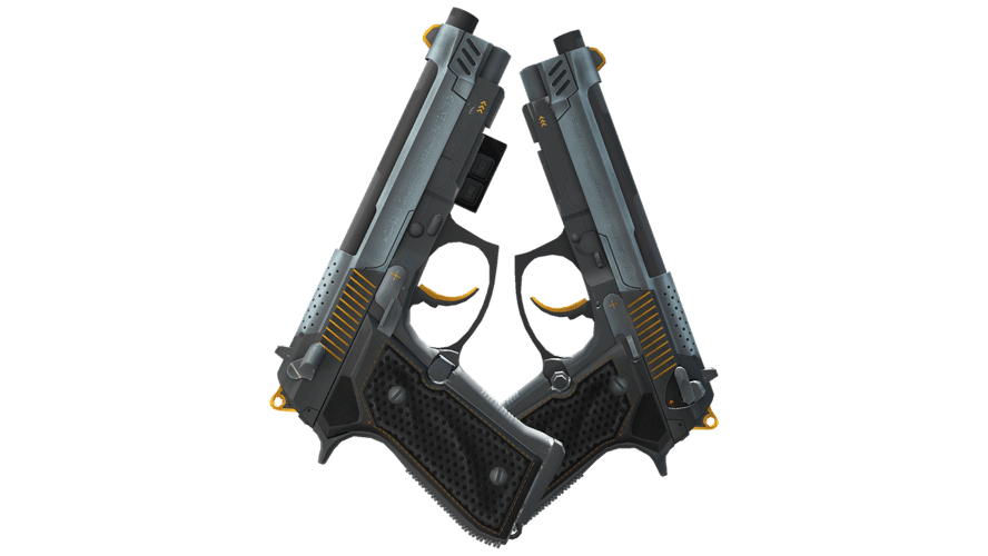 StatTrak™ Dual Berettas | Ventilators (Minimal Wear)