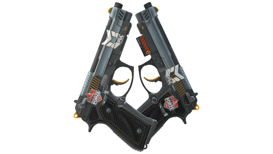 StatTrak™ Dual Berettas | Ventilators (Minimal Wear)
