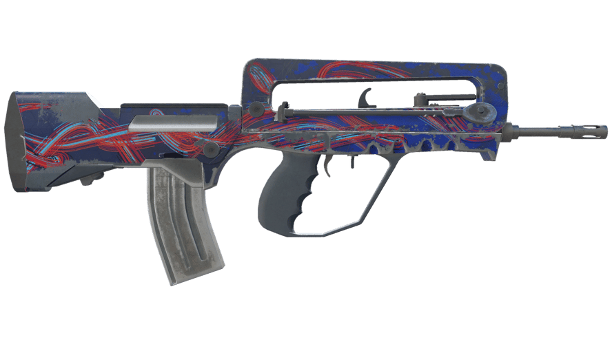 StatTrak™ FAMAS | Afterimage (Well-Worn)