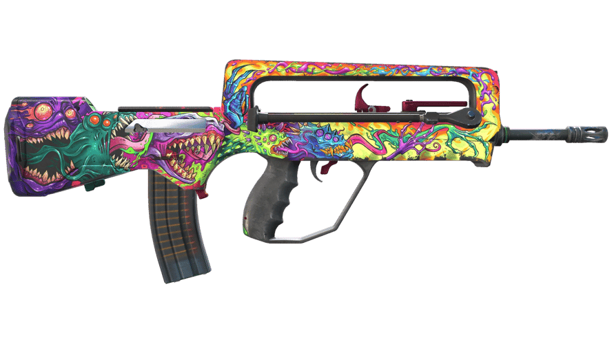 StatTrak™ FAMAS | Bad Trip (Battle-Scarred)