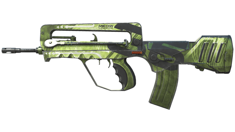 StatTrak™ FAMAS | Meow 36 (Well-Worn)