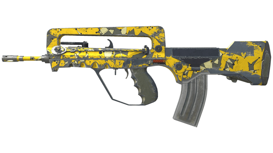 StatTrak™ FAMAS | Neural Net (Well-Worn)