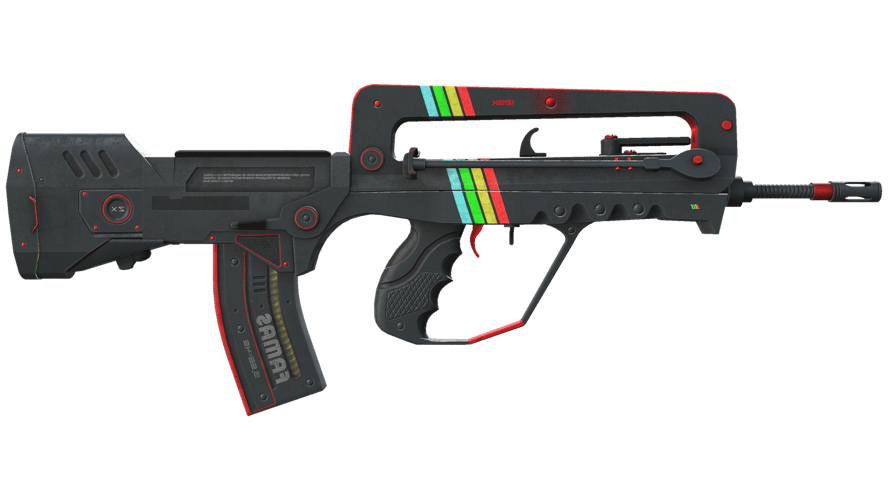StatTrak™ FAMAS | ZX Spectron (Battle-Scarred)