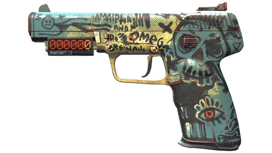 StatTrak™ Five-SeveN | Scrawl (Factory New)