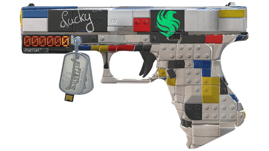 StatTrak™ Glock-18 | Block-18 (Factory New)