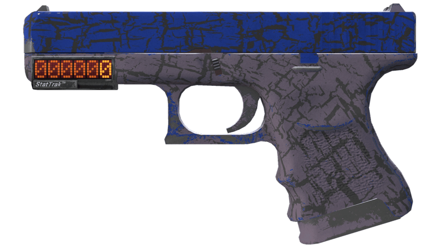 StatTrak™ Glock-18 | Blue Fissure (Field-Tested)