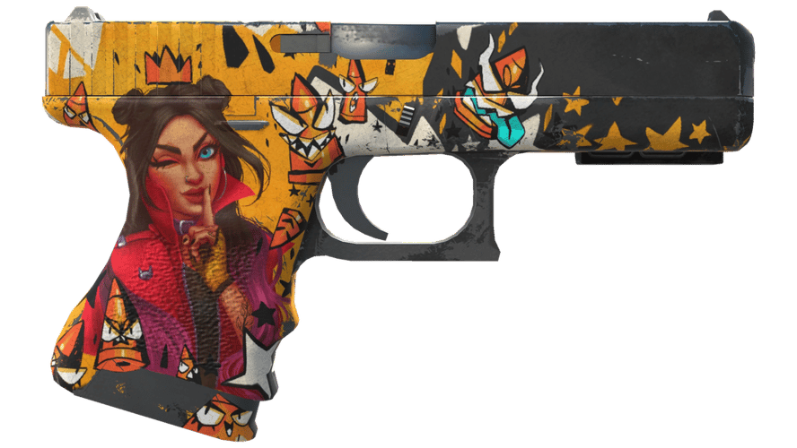 StatTrak™ Glock-18 | Bullet Queen (Battle-Scarred)