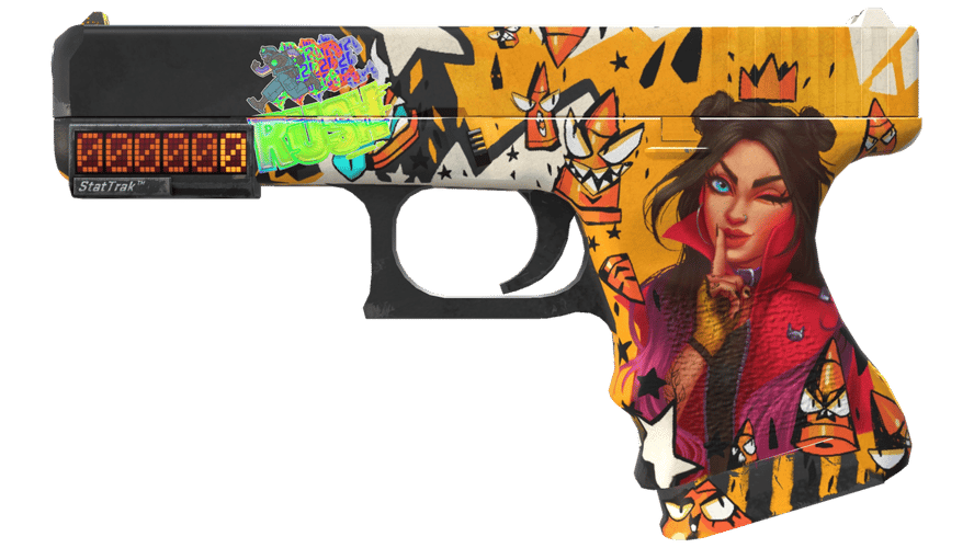 StatTrak™ Glock-18 | Bullet Queen (Minimal Wear)