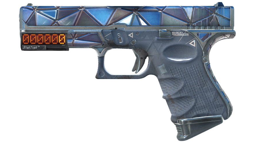 StatTrak™ Glock-18 | Mirror Mosaic (Well-Worn)