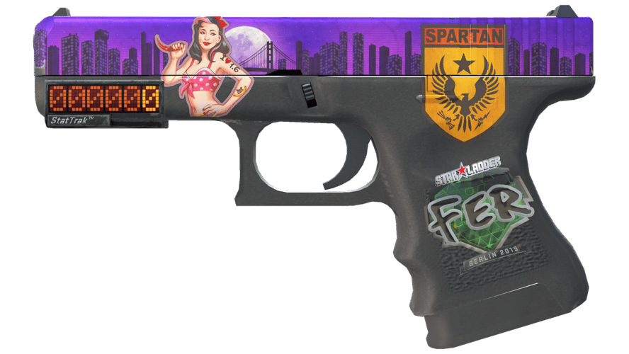 StatTrak™ Glock-18 | Moonrise (Minimal Wear)