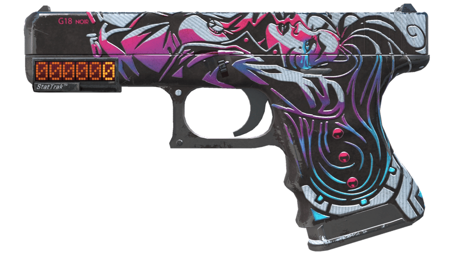 StatTrak™ Glock-18 | Neo-Noir (Battle-Scarred)