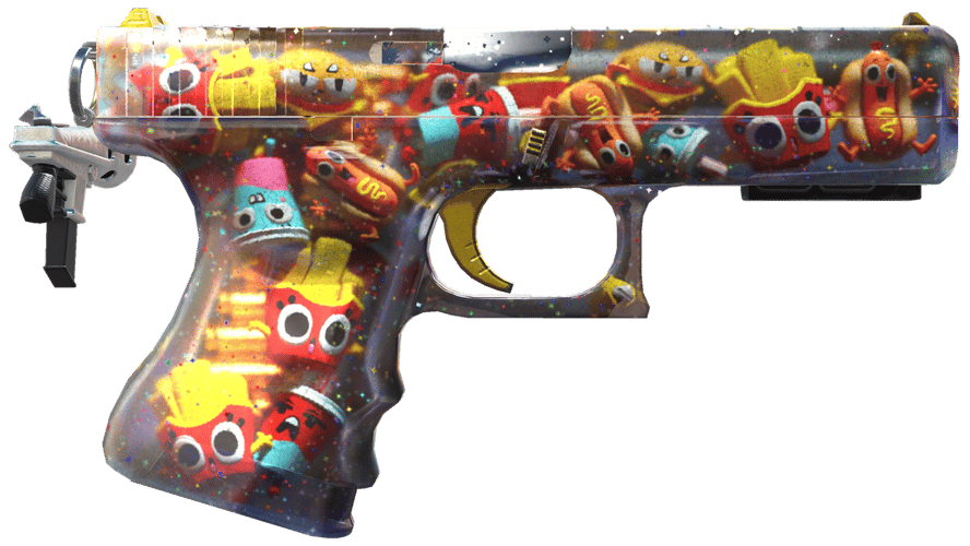StatTrak™ Glock-18 | Snack Attack (Battle-Scarred)