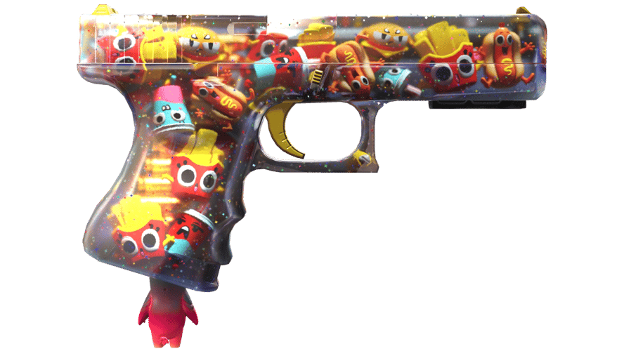 StatTrak™ Glock-18 | Snack Attack (Minimal Wear)