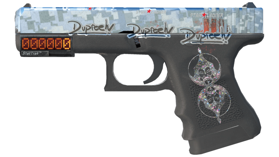 StatTrak™ Glock-18 | Steel Disruption (Minimal Wear)
