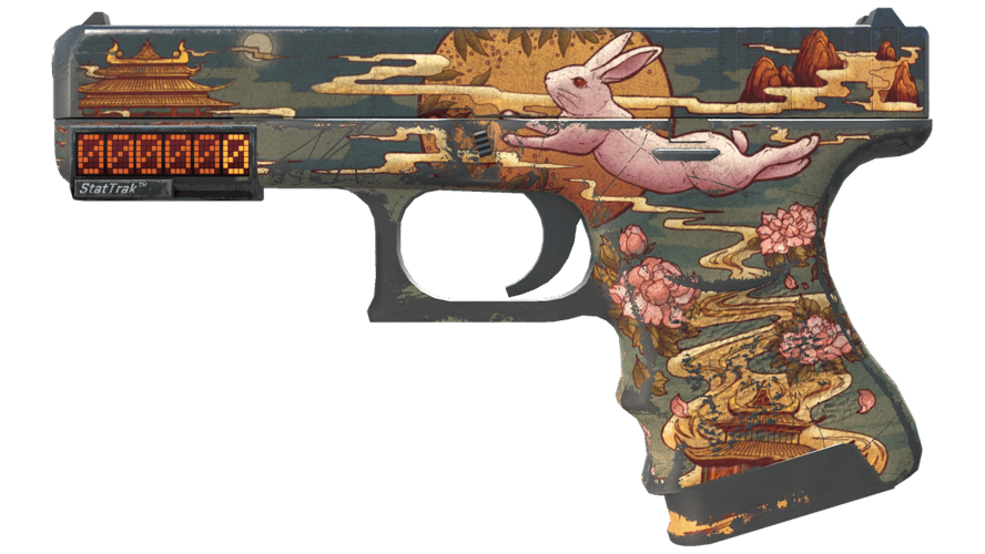 StatTrak™ Glock-18 | Umbral Rabbit (Battle-Scarred)