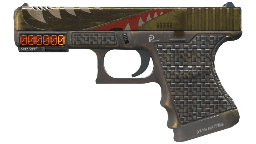 StatTrak™ Glock-18 | Warhawk (Well-Worn)