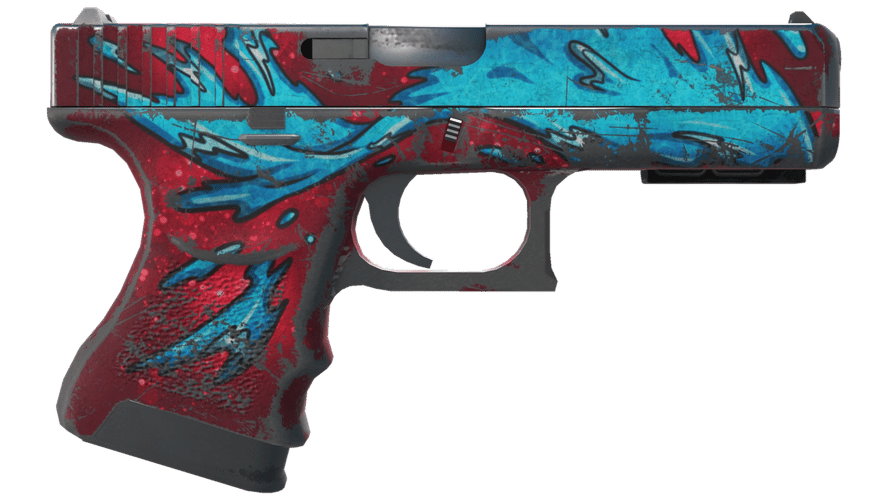 StatTrak™ Glock-18 | Water Elemental (Battle-Scarred)