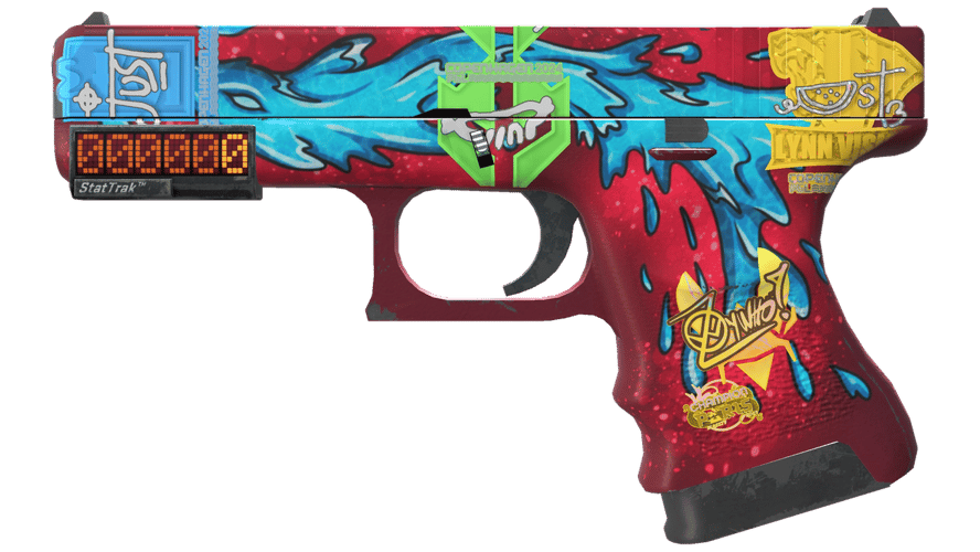 StatTrak™ Glock-18 | Water Elemental (Minimal Wear)