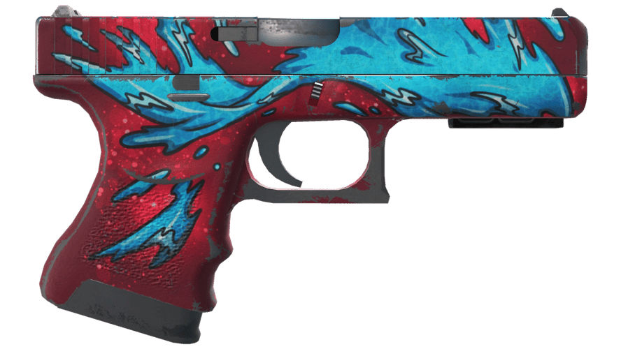 StatTrak™ Glock-18 | Water Elemental (Well-Worn)