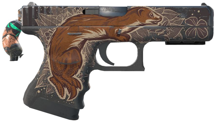 StatTrak™ Glock-18 | Weasel (Battle-Scarred)