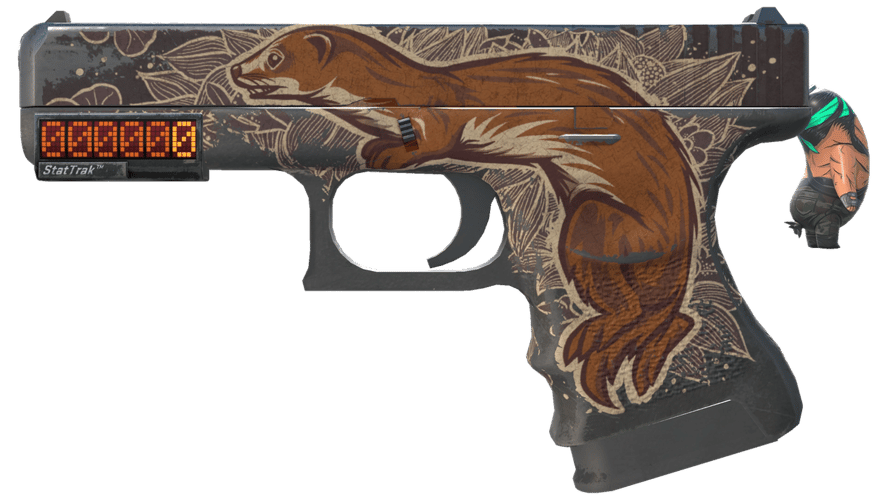 StatTrak™ Glock-18 | Weasel (Battle-Scarred)