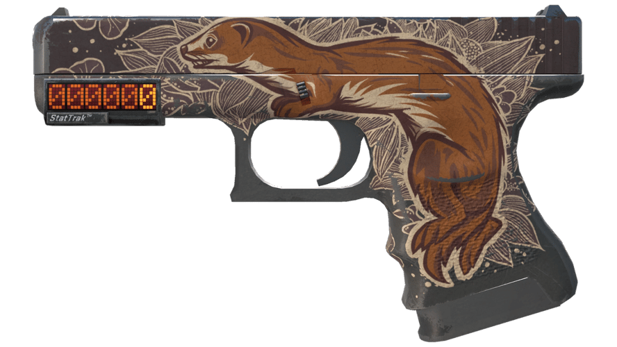 StatTrak™ Glock-18 | Weasel (Battle-Scarred)